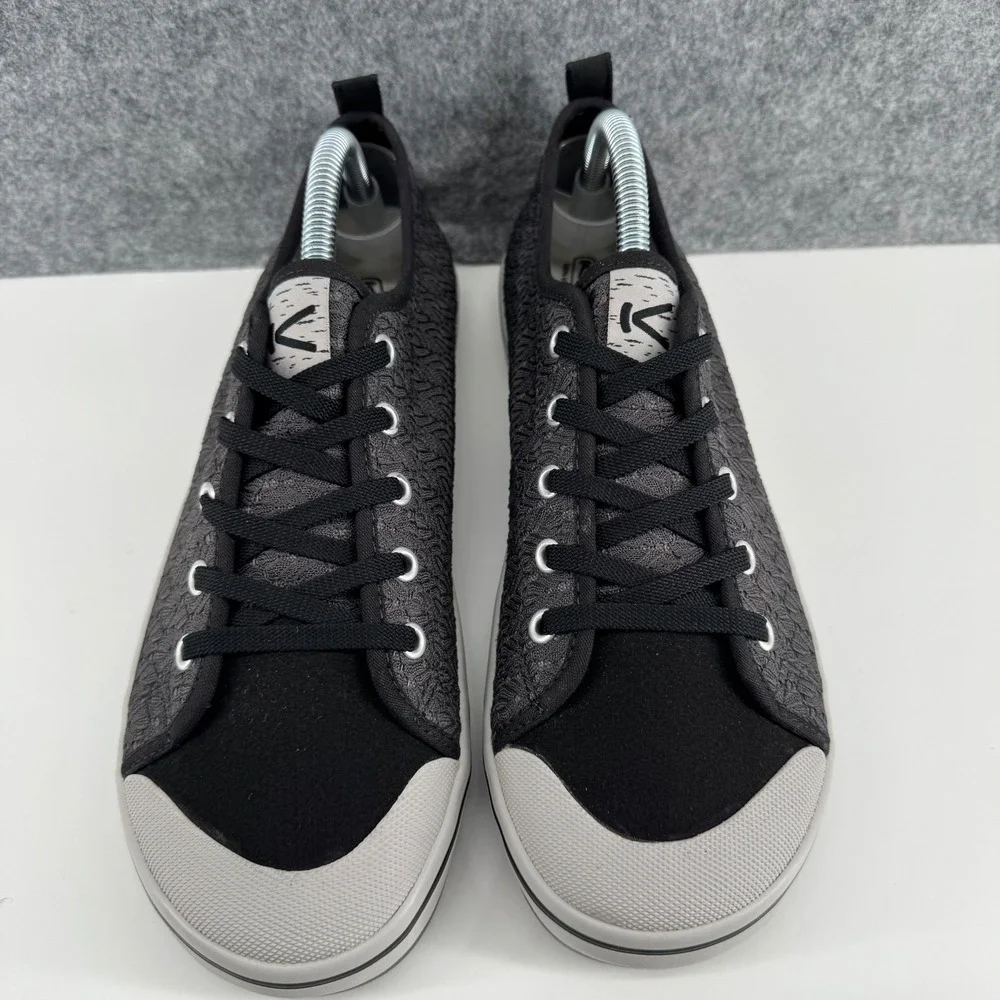 Keen Elsa Sneaker Womens 10 Black Lace Textured Low Top Casual Shoes 1018303